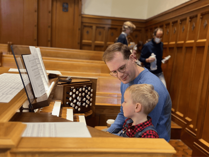 Andrew & Danny at the organ